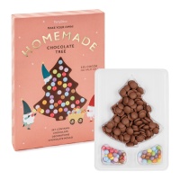 Kit tavoletta di cioccolato albero di Natale - 105 gr