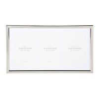 Cornice multifoto Argento fine per 3 foto 10 x 15 cm - DCasa