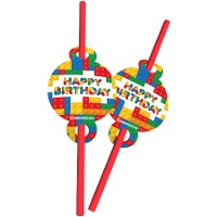 Cannucce da party Lego - 6 pezzi