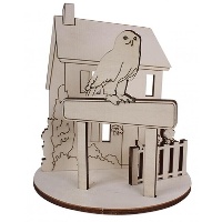 Figura in legno 3D Scuola di Magia 17 x 23 cm - Artis Decor