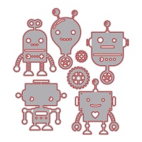 Fustella di robot Zag - Misskuty - 7 pezzi