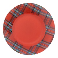 Piatto da 25,5 cm tartan plaid