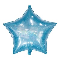Palloncino Galactic Aqua Star 61 cm - Conver Party