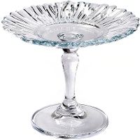 Supporto per torte di 13 x 13 x 10 cm in vetro trasparente