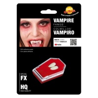 Zanne da vampiro con pasta adesiva