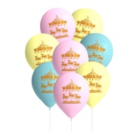 Palloncini in lattice Carousel 27 cm - 8 pz.