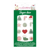 Decorazioni di zucchero Happy Christmas - Scrapcooking - 12 unità