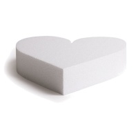 Base polistirolo cuore 30 x 5 cm - Decora