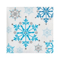 Tovaglioli Snow Princess da 12,5 x 12,5 cm - 16 unità