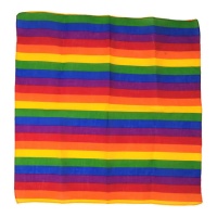 50 x 50 cm sciarpa arcobaleno con riga stretta