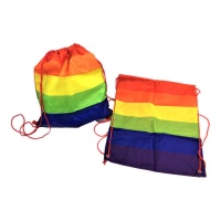 Zaino in tessuto con bandiera arcobaleno - 1 pz.