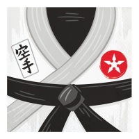 Tovaglioli Karate da 16,5 x 16,5 cm - 16 unità