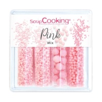 Kit di zuccherini rosa 68 gr - Scrapcooking