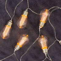 Catena luminosa 10 lampadine led - 1,65 m