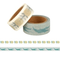 Washi tape coccodrilli e ananas - 5 m