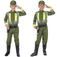 Costume da vigile urbano verde per bambini