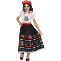 Costume da Catrina messicana allegra per bambina