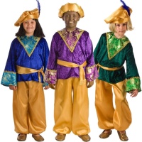 Costume paggio colorato infantile