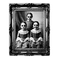 Decorazione adesiva per parete con quadro horror di 58 x 45 cm