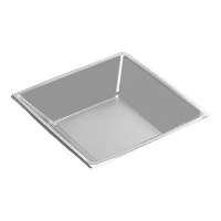 Piatti fondi in plastica da 18 cm placcati argento - 5 pz.