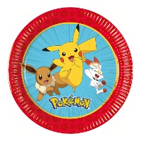 Piatti Pokémon 20 cm - confezione da 8