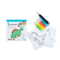 Sticker Art Dinosauri