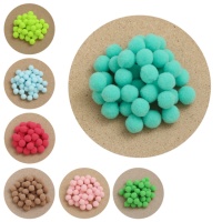 Pom pom colorati da 1,5 cm - 40 unità