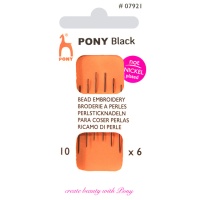 Aghi per cucire perline nº 10 - Pony - 6 pz.