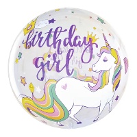 Palloncino trasparente di unicorno 