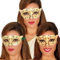 Maschera veneziana avorio assortita - 1 pz.