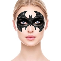 Maschera adesiva pipistrello glitterata