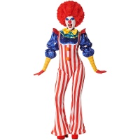 Costume da clown americano da donna