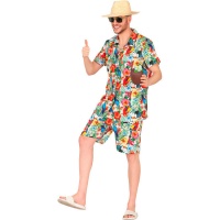 Costume da turista hawaiano per uomo