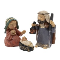 Figure del presepe di Natale - 3 pezzi