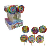 Lecca-lecca SpongeBob SquarePants 50g - 24 pezzi.