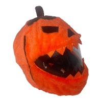 Cuffia per casco a forma di zucca