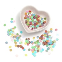 Paillettes fiori da 0,6 cm - 5 gr