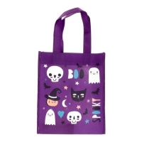 Borsa di Halloween lilla 21 x 23 cm