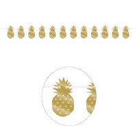 Festone ananas dorato - 2,74 m
