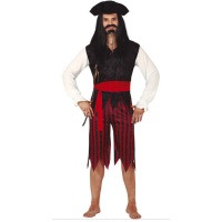 Costume da pirata da uomo con pantaloni tagliati