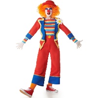 Costume da clown multicolore per donna