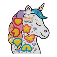 Mini cutter Unicorno - Decorare - 6 unità