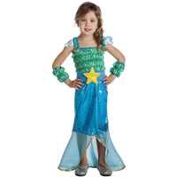 Costume da sirena con stella per bambina