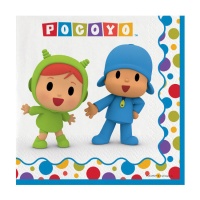 Tovaglioli per feste Pocoyo 16,5 x 16,5 cm - 20 unità