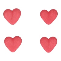 Decorazioni di zucchero a forma di cuore rosso - FunCakes - 336 pezzi