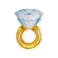 Palloncino anello diamante da 70 cm - Amber