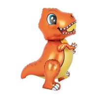 Pallone dinosauro arancione 66 x 50 cm