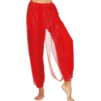 Pantaloni rossi per la danza del ventre