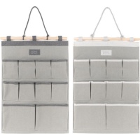 Organizzatore per armadio 50 x 36 cm grigio - 10 tasche - 1 pz.