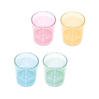 Bicchierini colori assortiti fluo da 33 ml - 10 unità